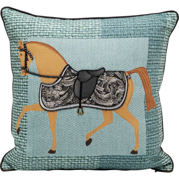 Kissen Show Horse Plaid 45x45cm