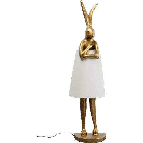Stehleuchte Animal Rabbit Gold/Weiß 150cm