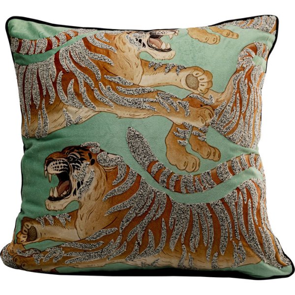 Kissen Tiger Love Mint 45x45cm